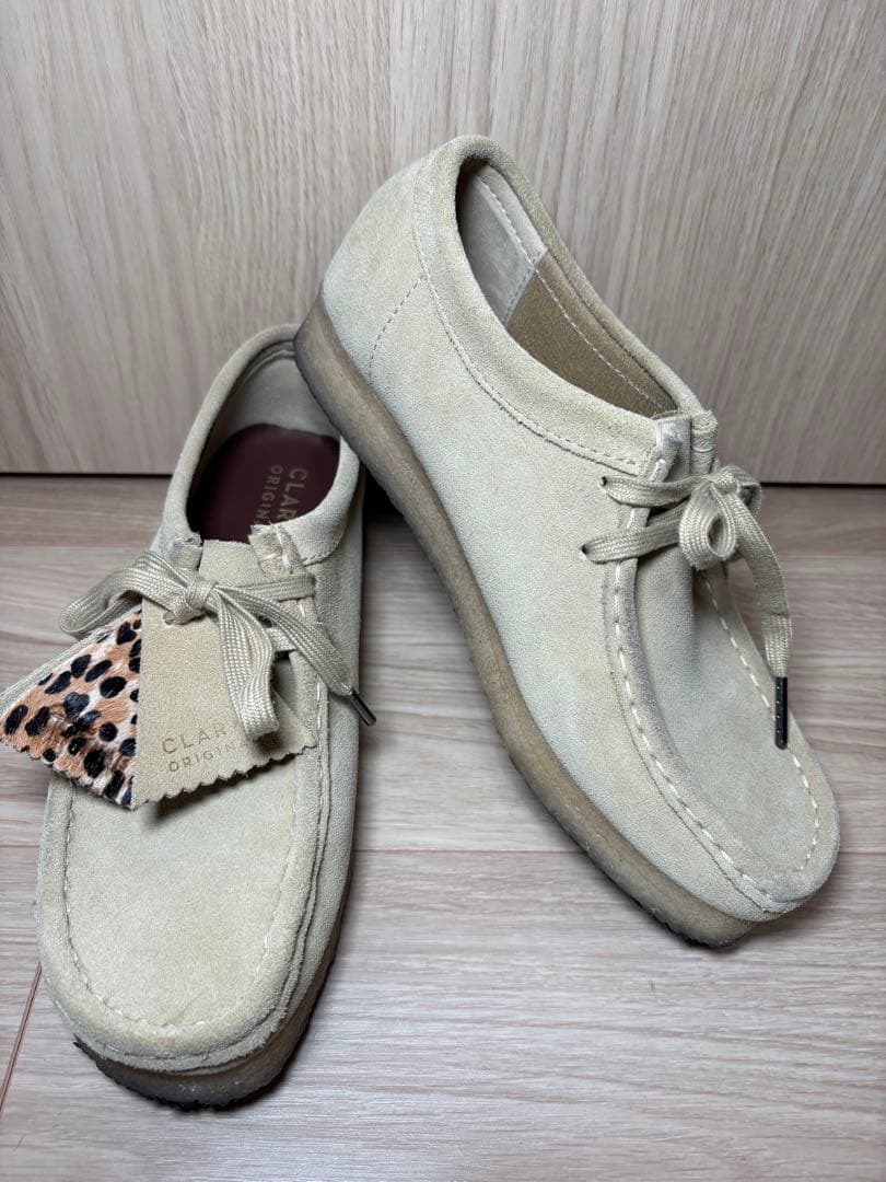 CLARKS ORIGINALS クラークス　ワラビー　24.5cm ベージュ