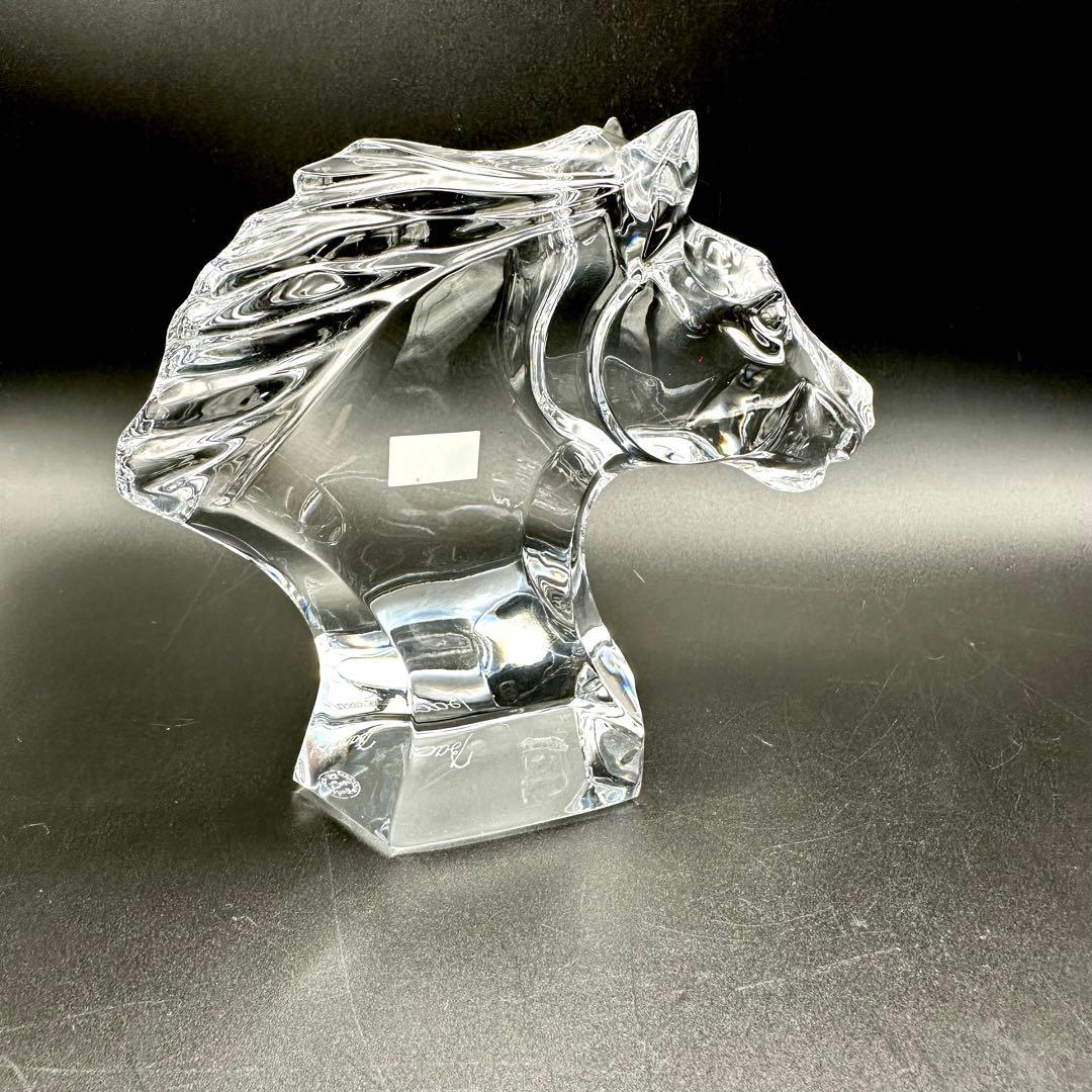 Baccarat バカラ 干支フィギュリン 馬 ホースヘッド オブジェ 愛馬
