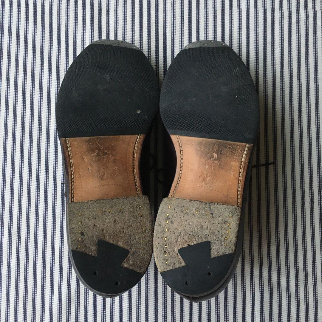 オールデン パンチドキャップトゥ 8 バーガンディー