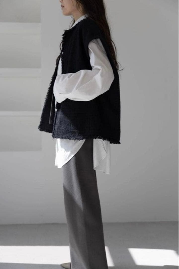 【na.e】　新品未使用　ツイード　ジレ　ベスト