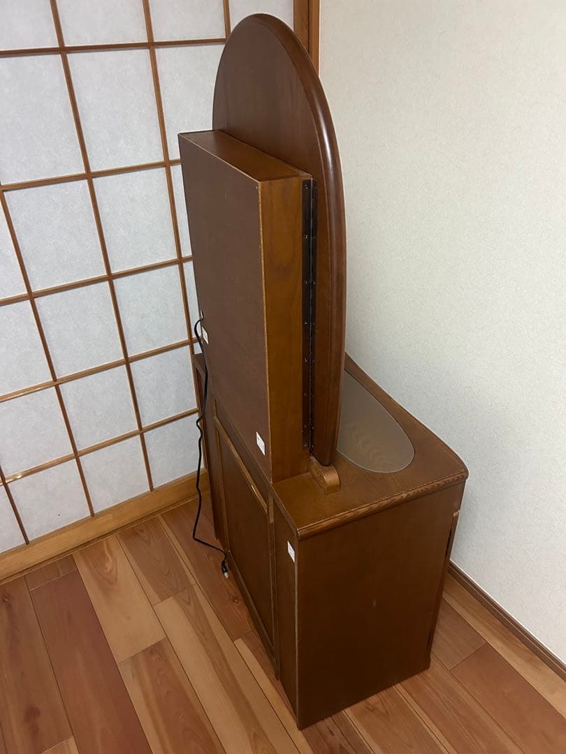 puuu! yumemiruドレッサーショコラ 一面鏡【①ドレッサー本体】