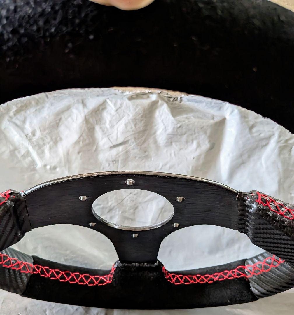 小径　28パイ　スポーツタイプ　ブラック&グレーコンビ　ステアリング