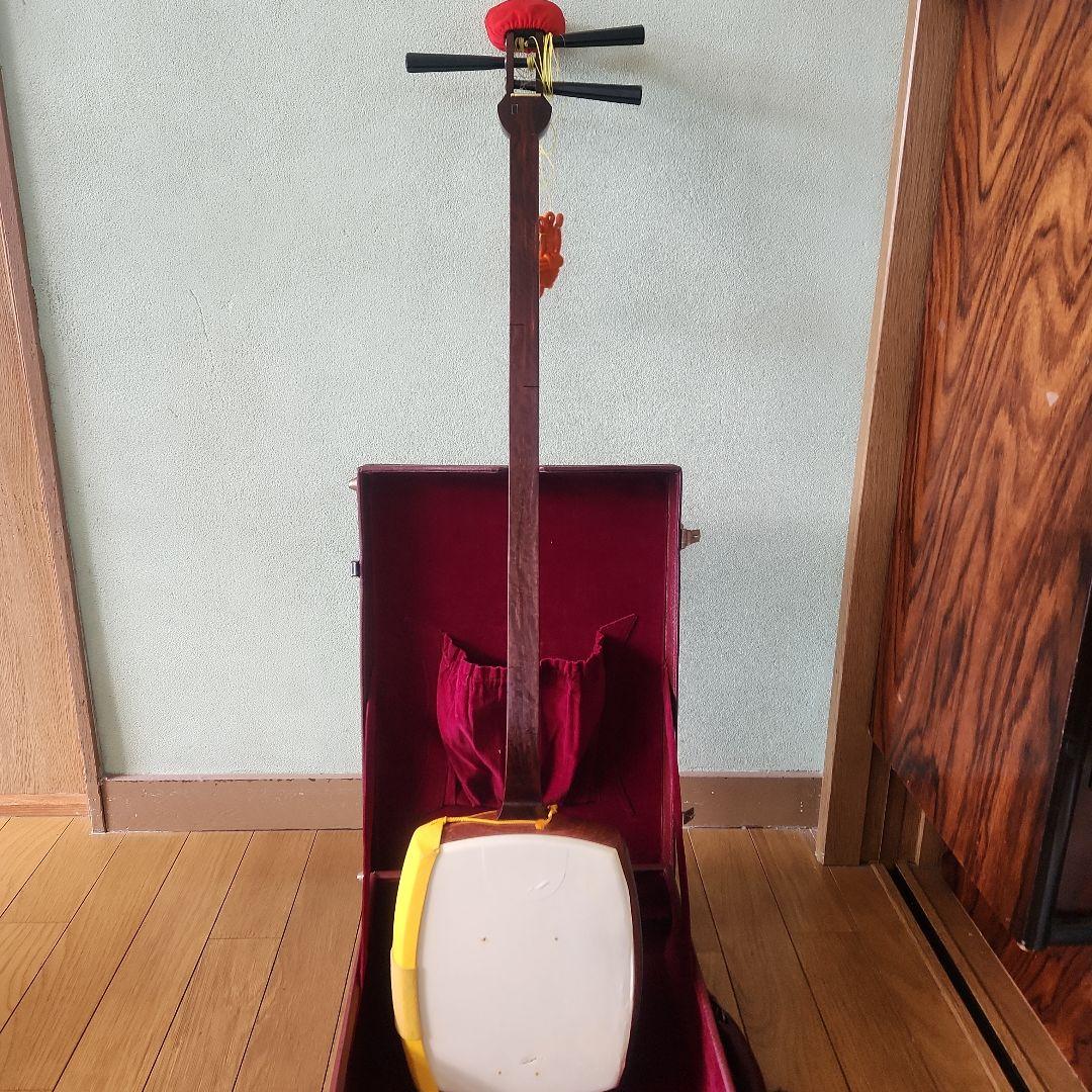 三味線　本体とコンパクトケース　長唄