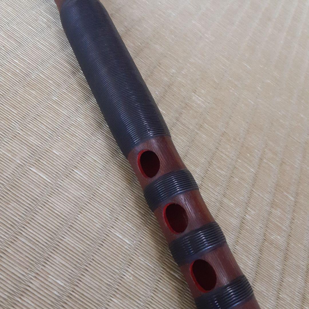 雅楽　龍笛　煤竹　樺巻き