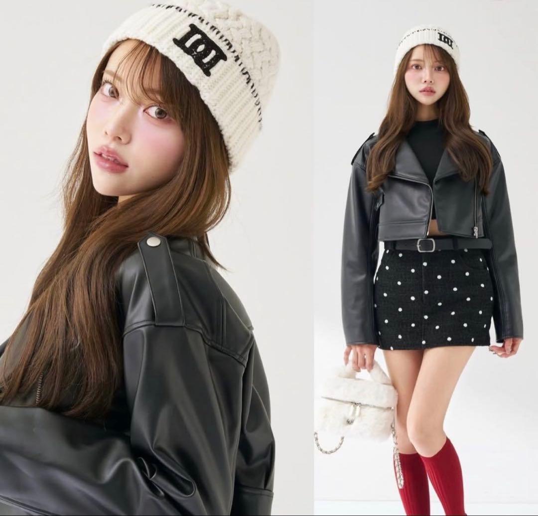 値下げ不可！ Darich DDロゴバスケットニットビーニー WHT 白