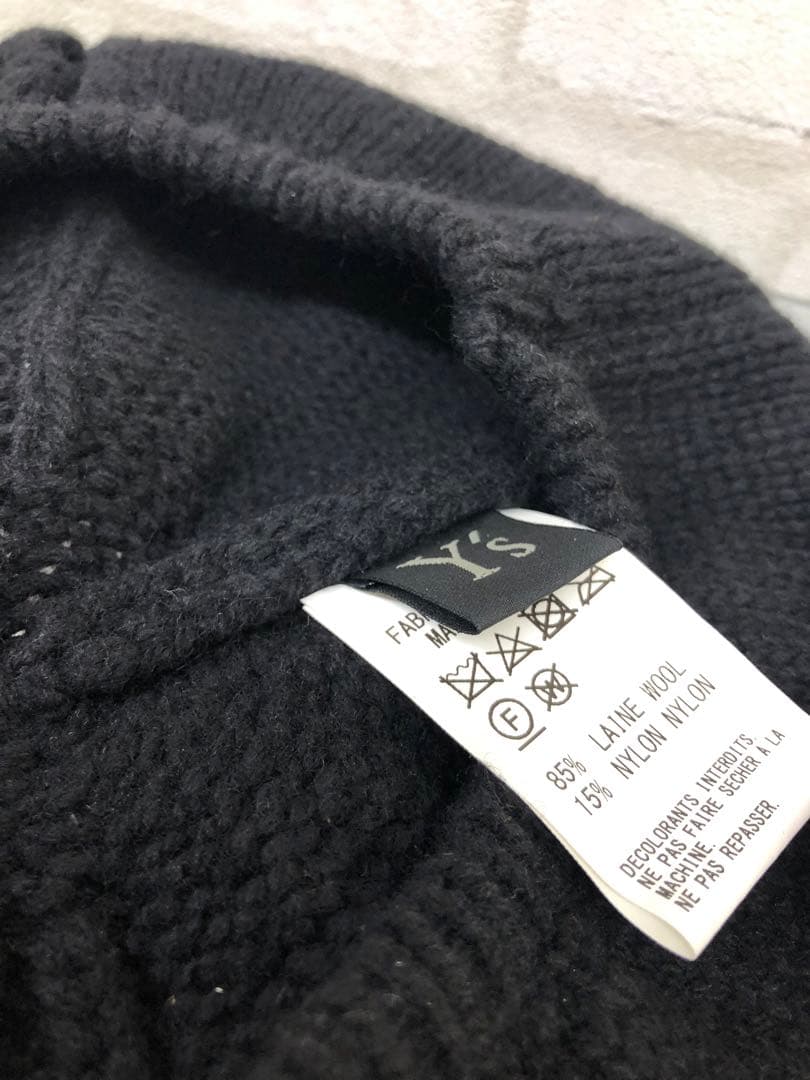 5back2cali Y's ケーブル編み ニット ベレー帽 22AW