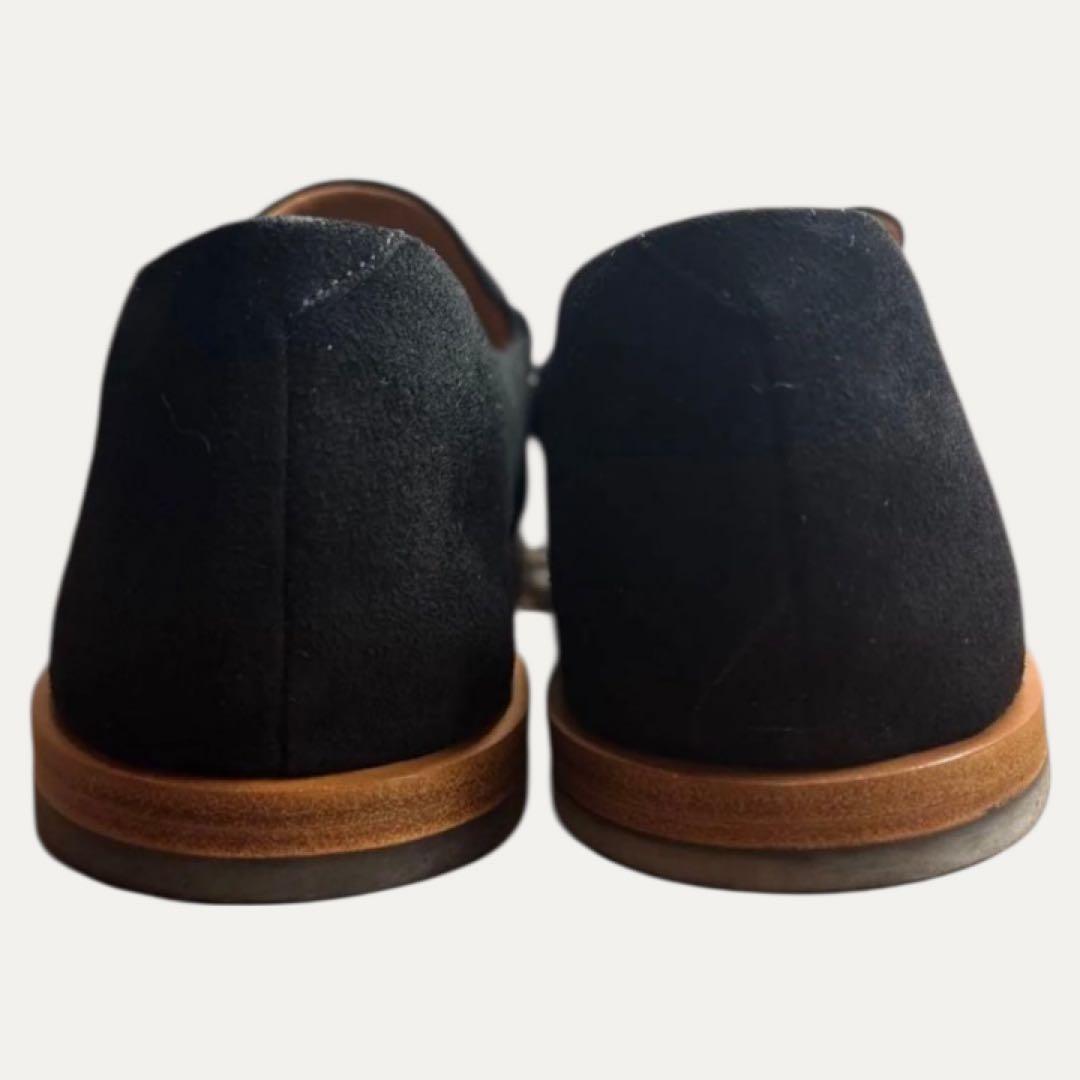 SHIPS シップス 靴 スエード ローファー ブラック 黒 ビットローファー