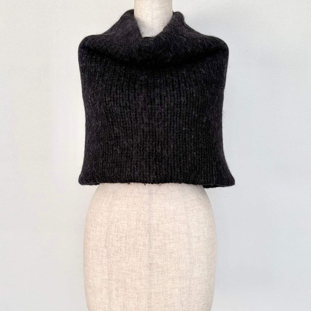 ANN DEMEULEMEESTER アンドゥムルメステール リブニットスヌード