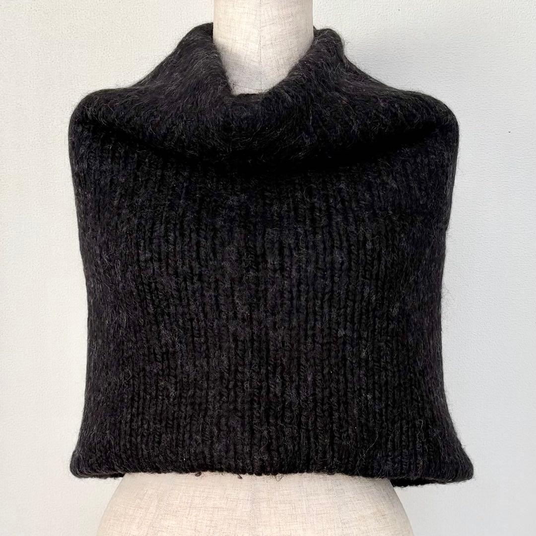 ANN DEMEULEMEESTER アンドゥムルメステール リブニットスヌード