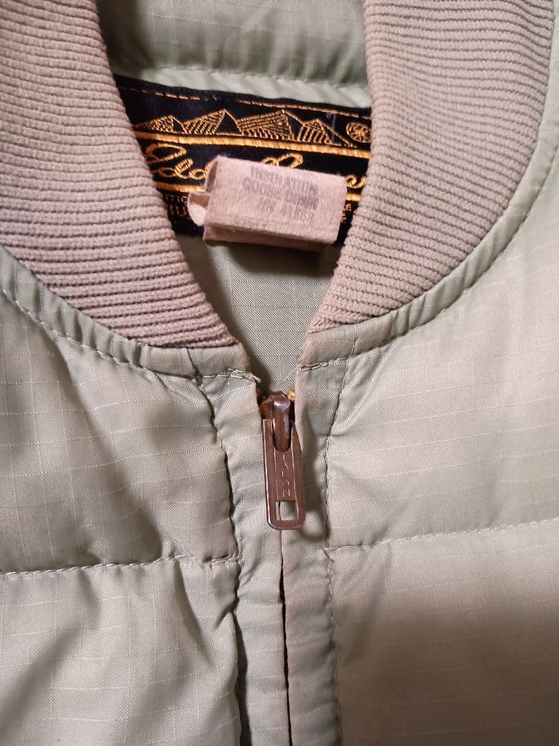 70s 80s USA製 エディーバウアー ダウンベスト リップストップ 40