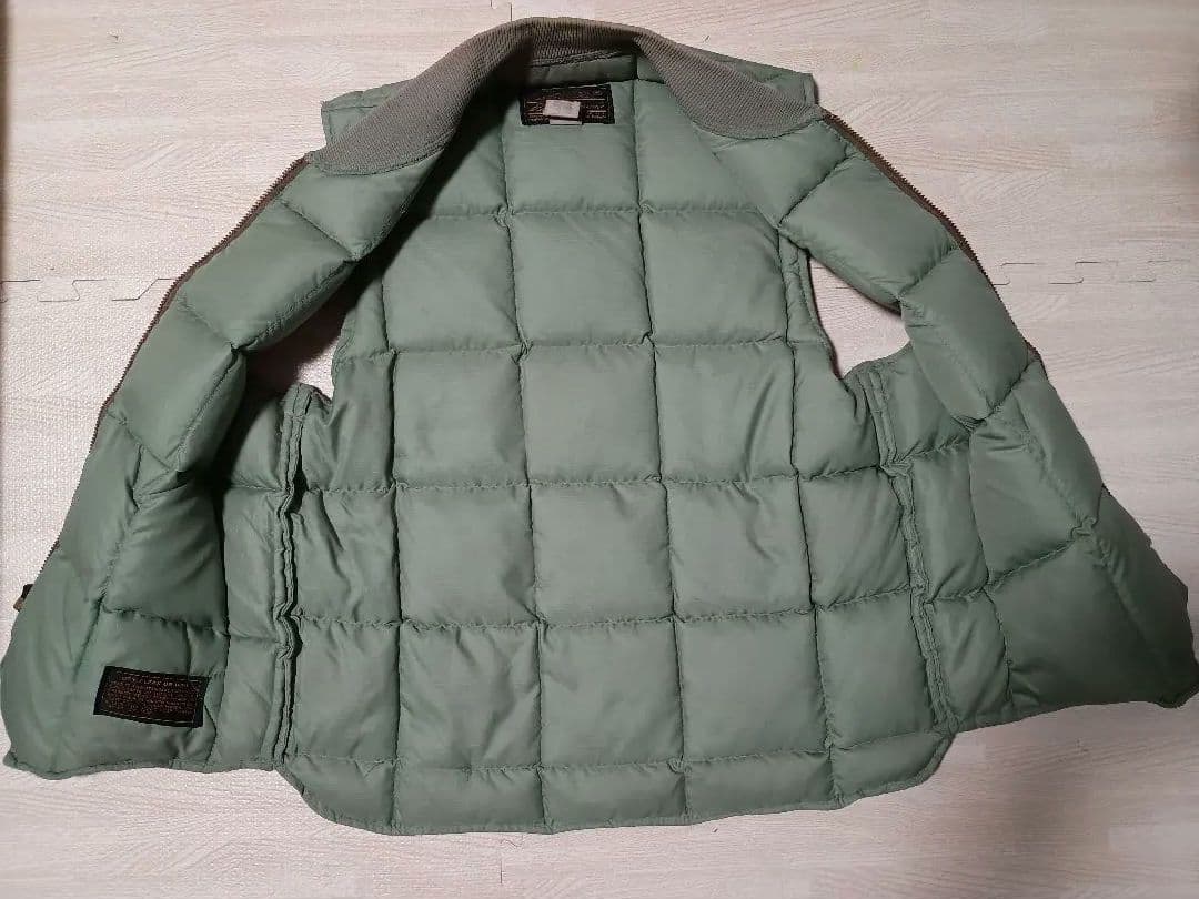 70s 80s USA製 エディーバウアー ダウンベスト リップストップ 40