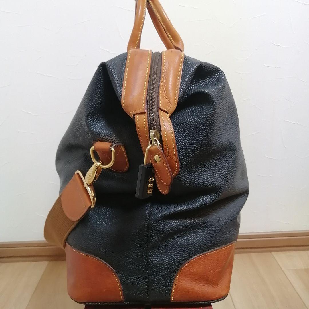 BRIC'Sブリックス　レザーボストンバッグ　イタリア　大容量　シボ革