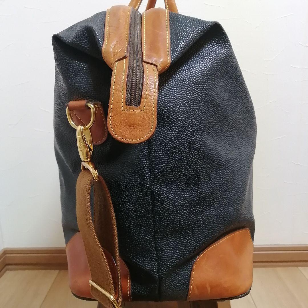 BRIC'Sブリックス　レザーボストンバッグ　イタリア　大容量　シボ革