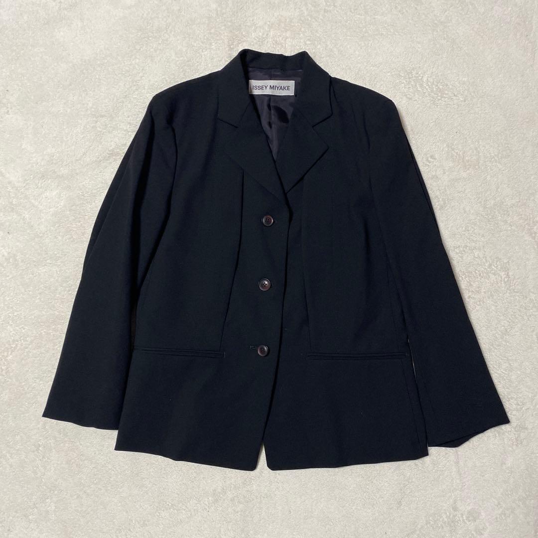 【極美品】ISSEY MIYAKE ステッチデザイン テーラードジャケット
