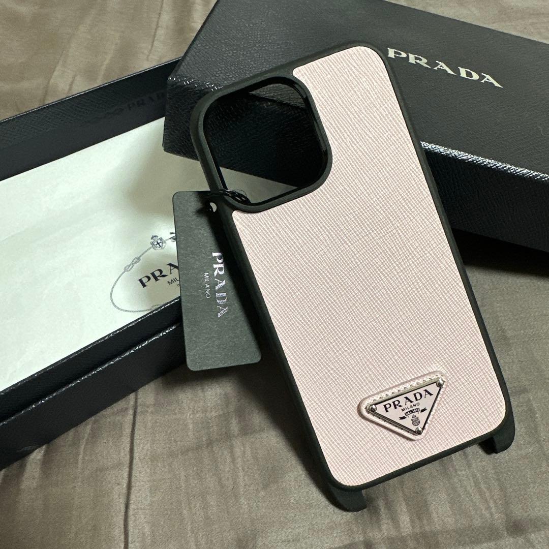 ほぼ未使用品 PRADA iPhone14 Pro Max ケース(ストラップ無