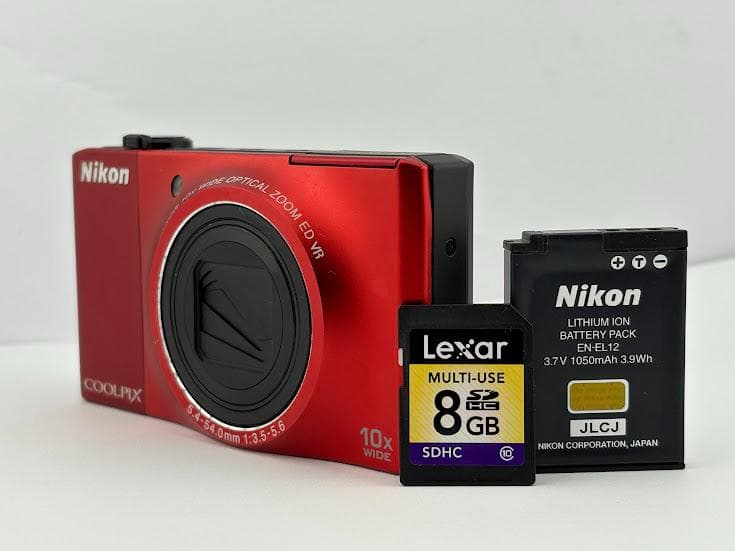 ★ちょっと訳アリ、 機能良好★ニコン Coolpix S8000 レッド