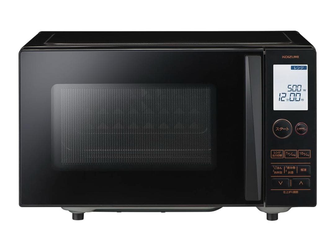 コイズミ 単機能 電子レンジ 18L 一人暮らし KRD-1880/K