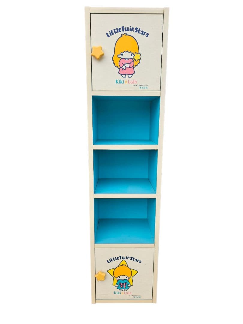 リトルツインスターズ キキララ 4段収納ボックス くろがね