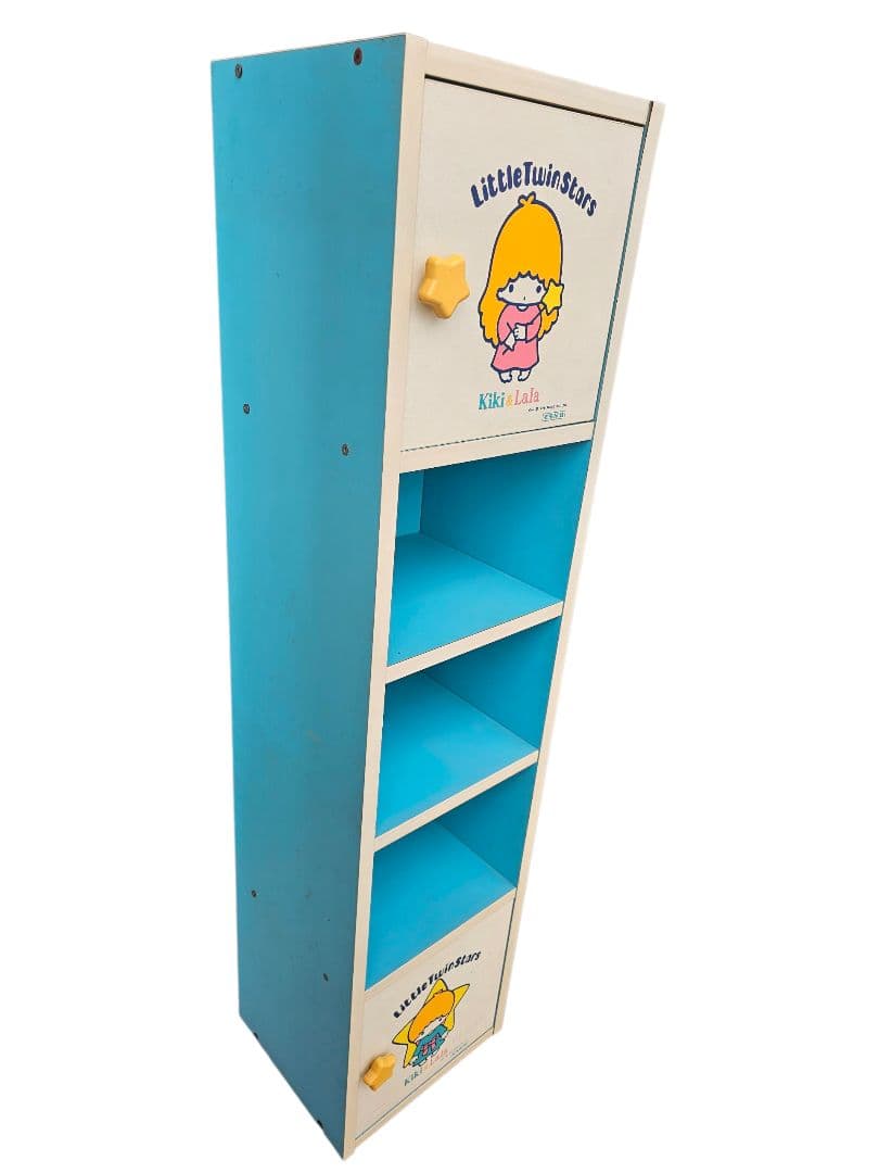 リトルツインスターズ キキララ 4段収納ボックス くろがね