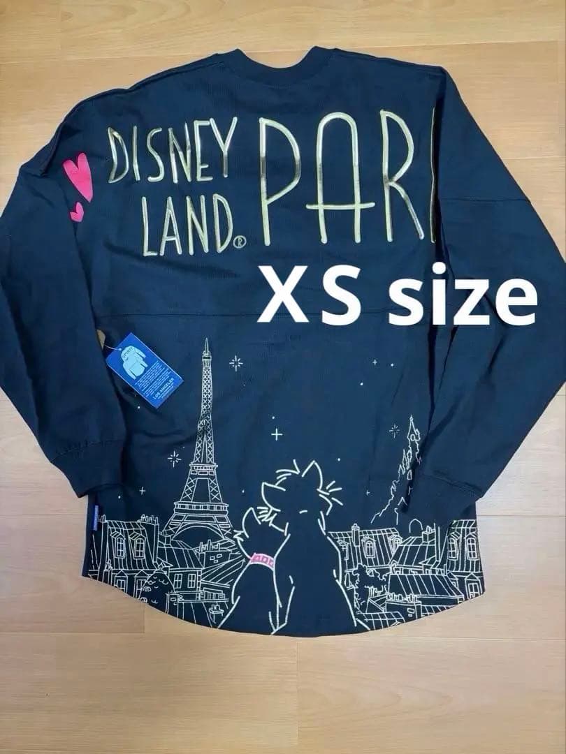 【新品未使用】パリディズニー　スピリットジャージー　マリー　ヨーロッパ　長袖　黒