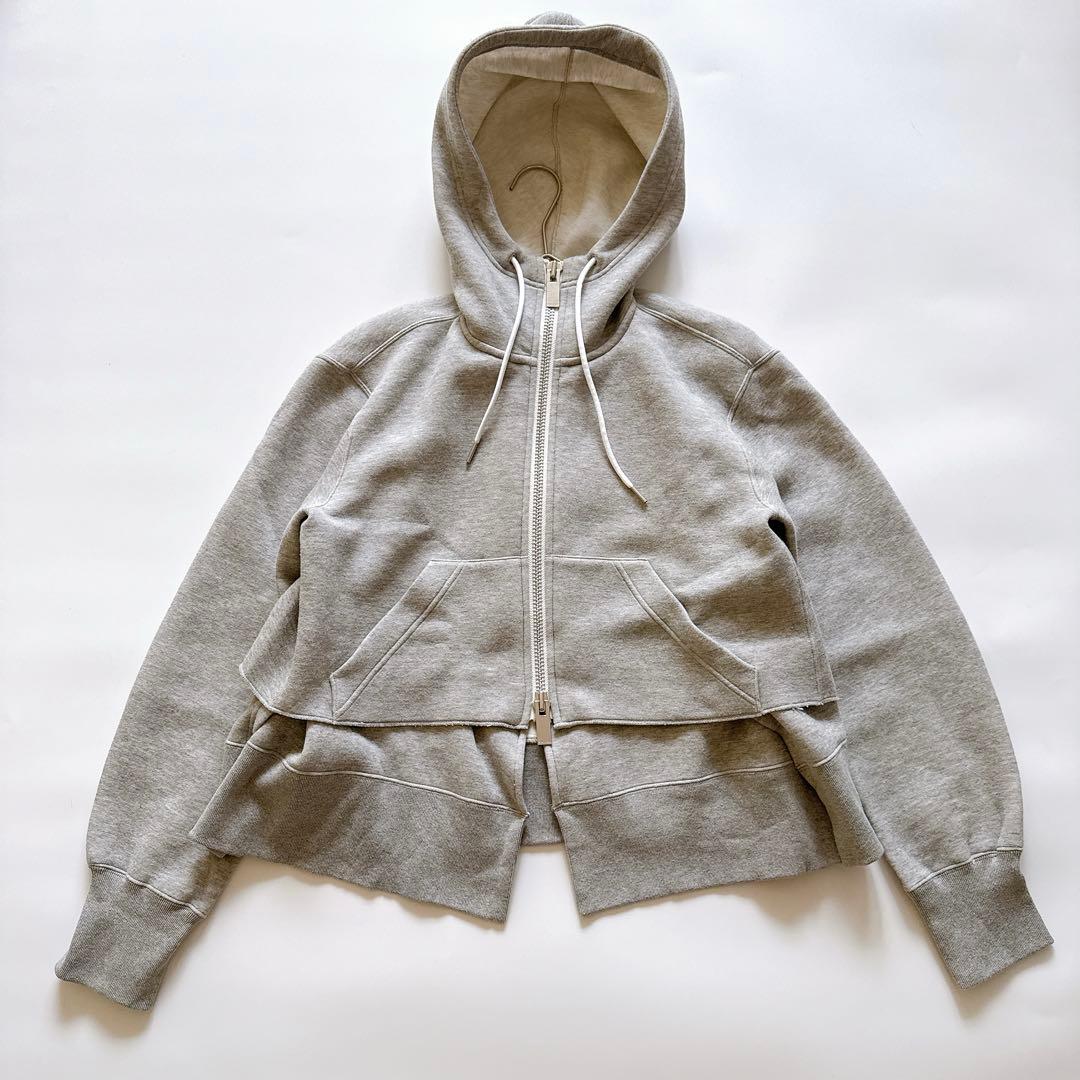 23年製✨️sacai Sponge Sweat Hoodie Black 1