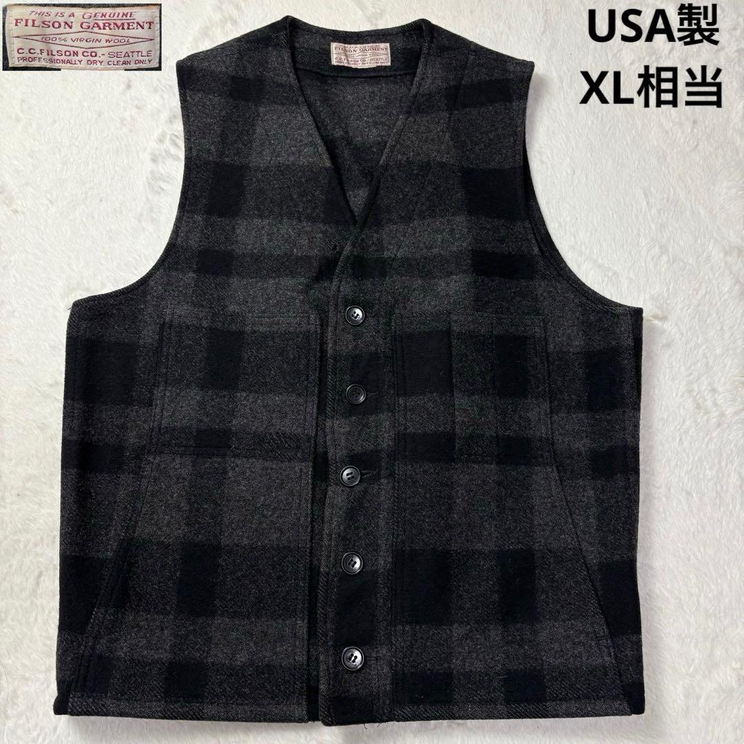 USA製 XL相当 FILSON GARMENT マッキーノ ウール ベスト