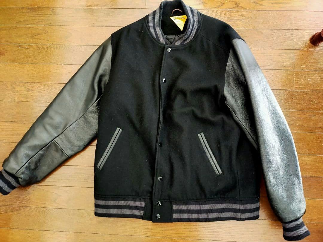 CRIMINAL 袖革スタジャン