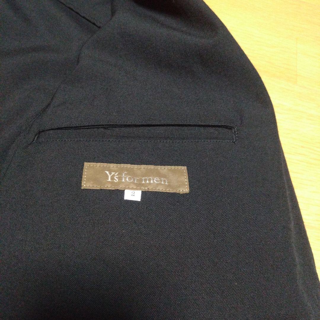 Ys for men ノーカラージャケット サイズ2 ブラック