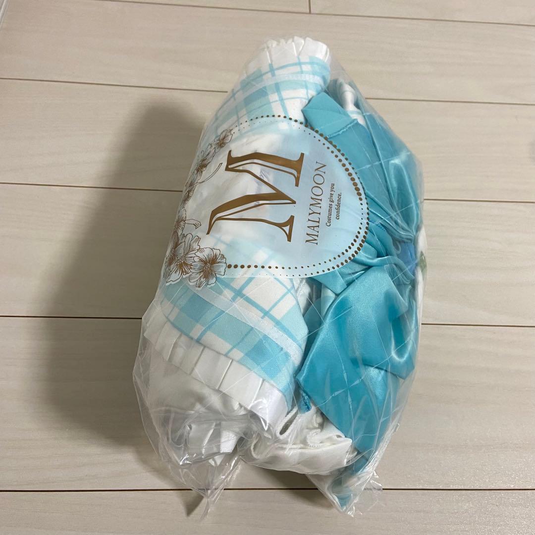 マリームーン　魔法少女　コスプレ　ファンシーチェックセーラー　ブルー　水色