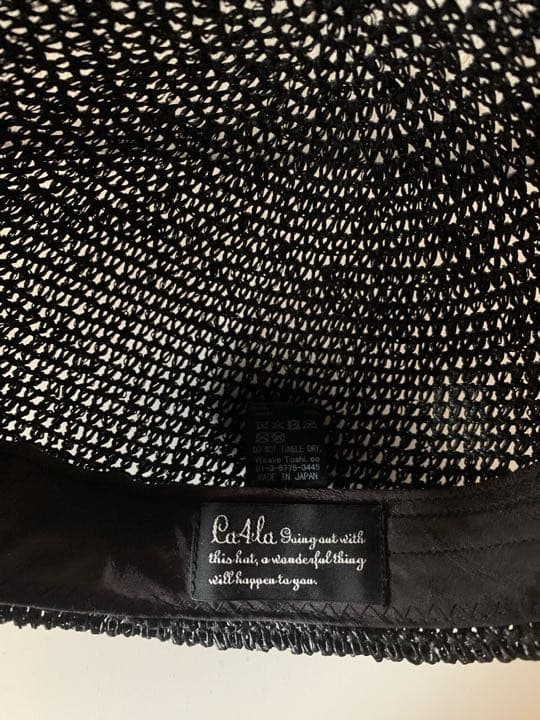 美品★ca4la ストローキャスケット黒