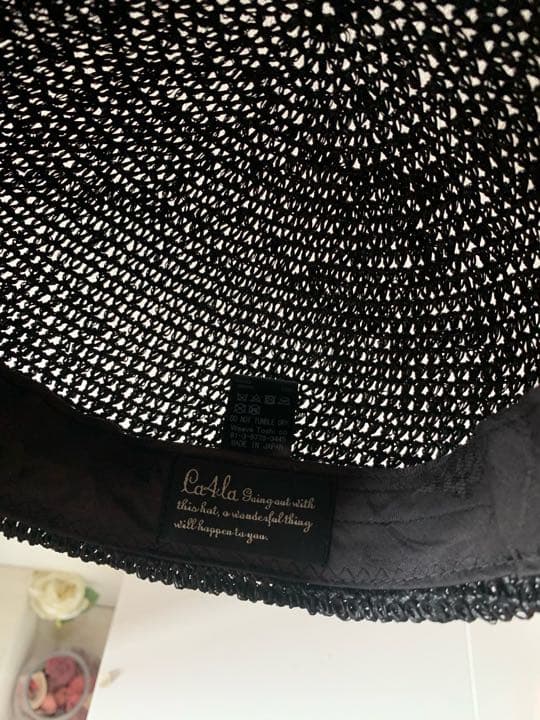 美品★ca4la ストローキャスケット黒