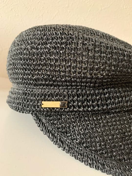 美品★ca4la ストローキャスケット黒