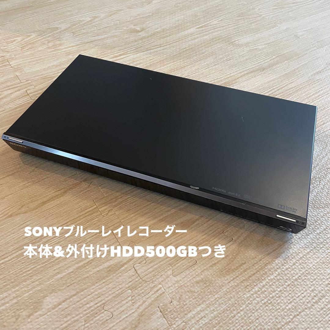 SONY ブルーレイレコーダー BDZ-EW500 外付けHDD500GBつき