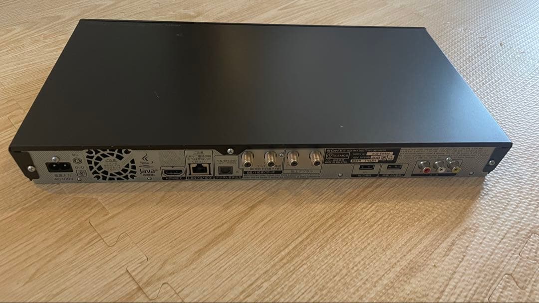 SONY ブルーレイレコーダー BDZ-EW500 外付けHDD500GBつき