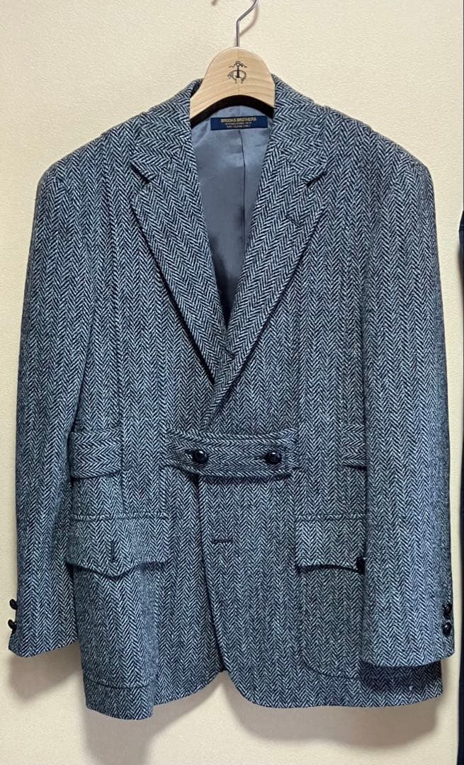 Brooks Brothers ハリスツイード　ノーフォークジャケット　グレー系