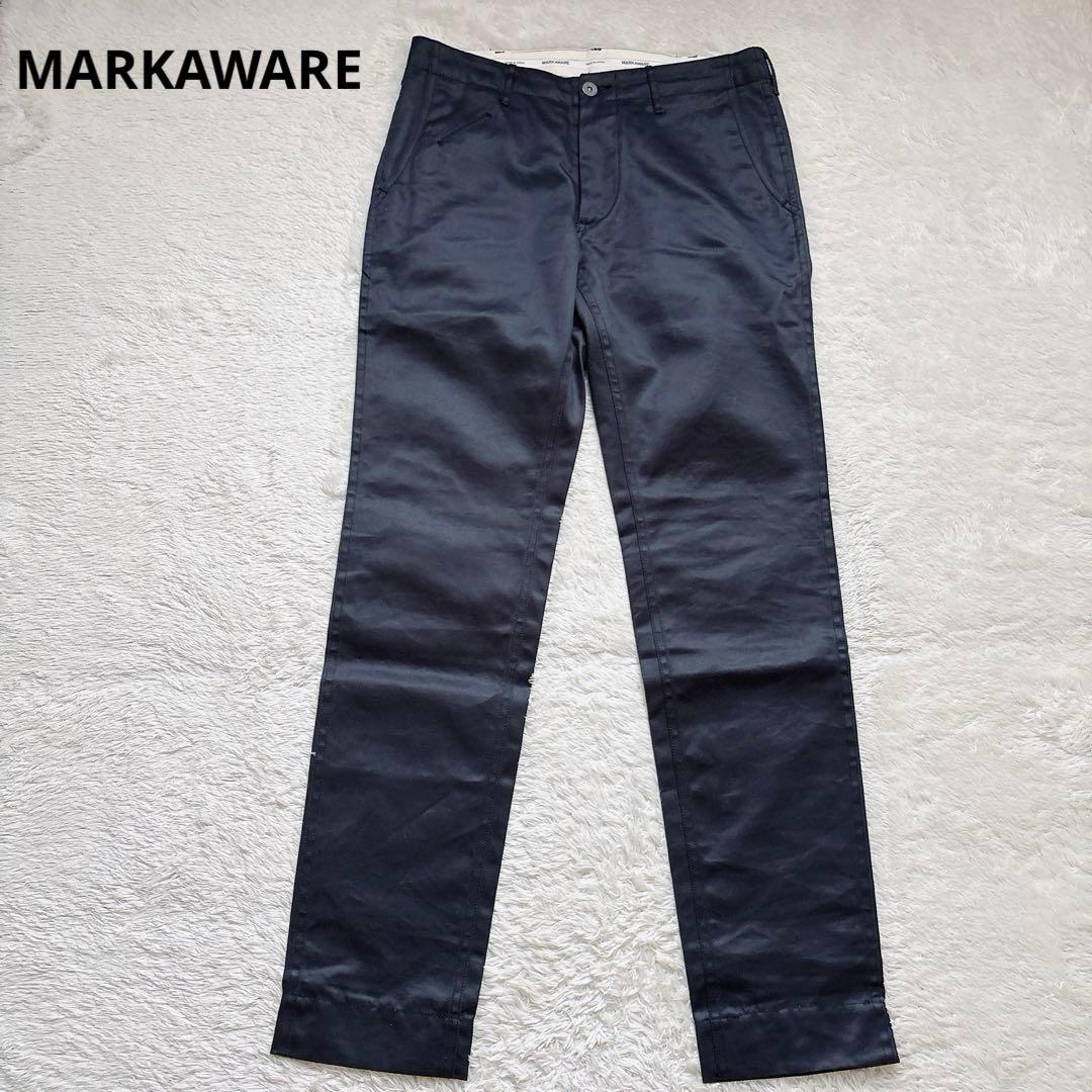 MARKAWARE マーカウェア チノパン ボタンフライ 光沢 日本製