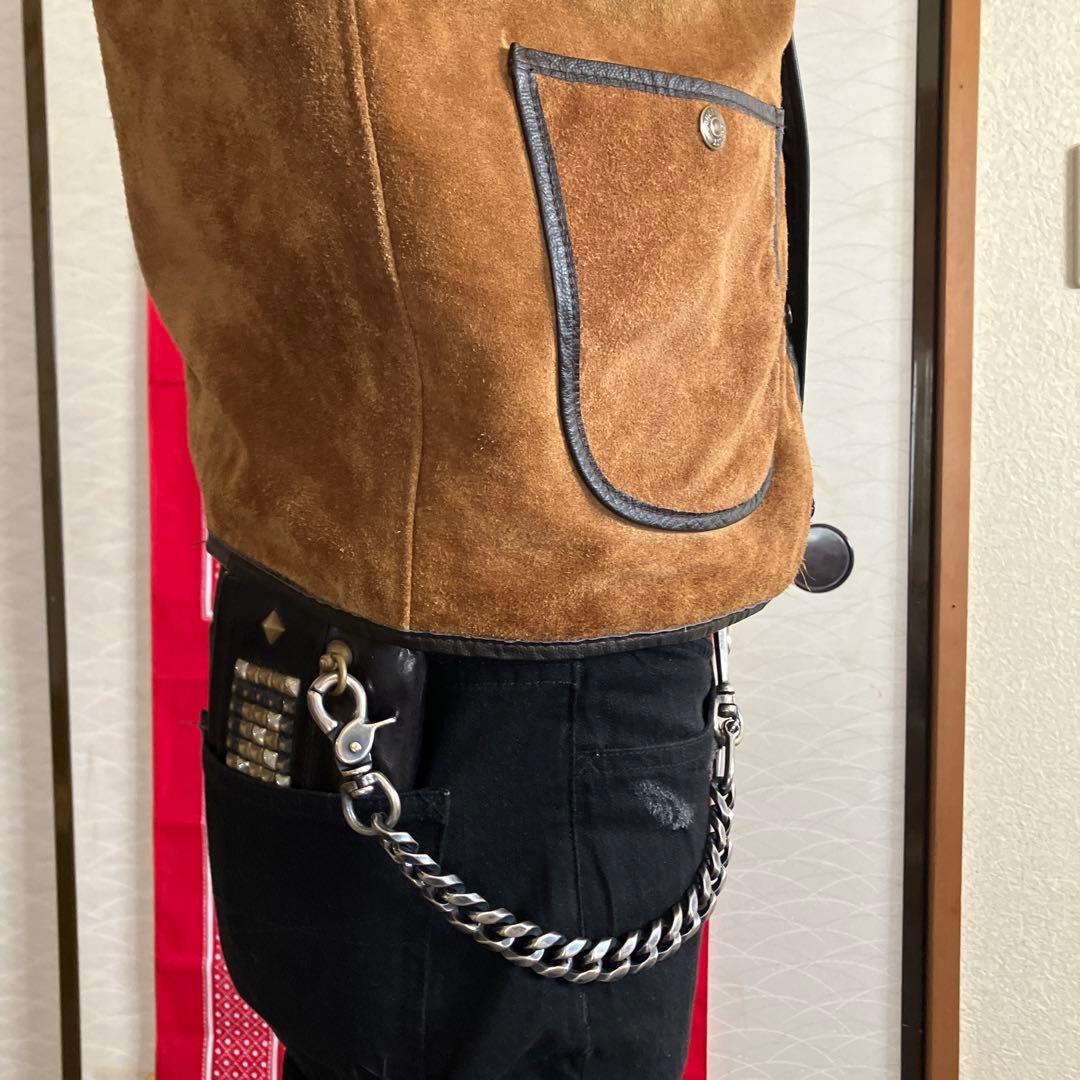 ブラス製　シルバーメッキ　ウォレットチェーン　新品未使用！wichard使用