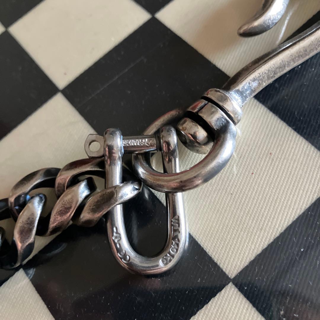 ブラス製　シルバーメッキ　ウォレットチェーン　新品未使用！wichard使用