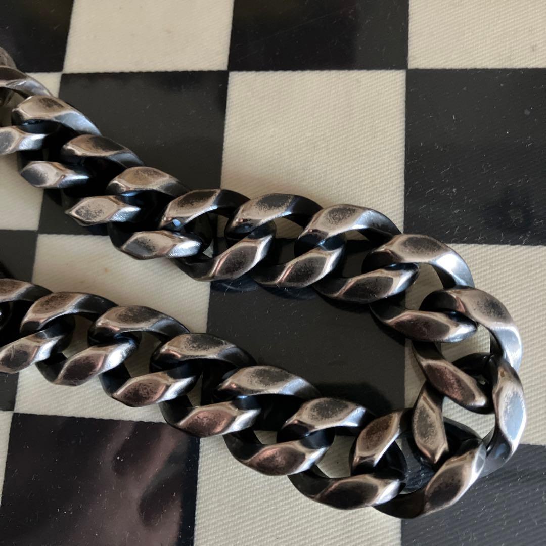 ブラス製　シルバーメッキ　ウォレットチェーン　新品未使用！wichard使用