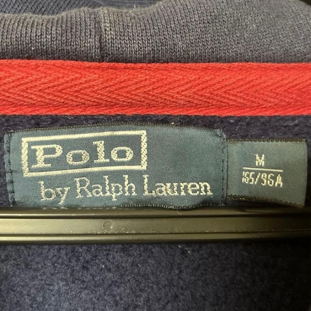 ⭐️90s ラルフローレン ジップアップパーカー⭐️ビックポニー 短丈