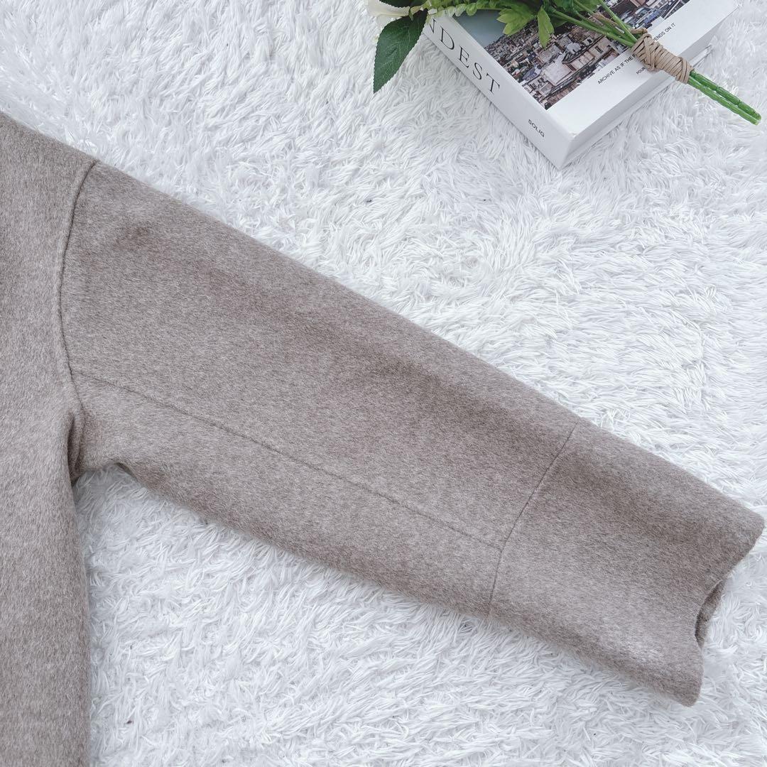 人気☆evernavy リバーピーコート ダブルブレスト エバーネイビー　M