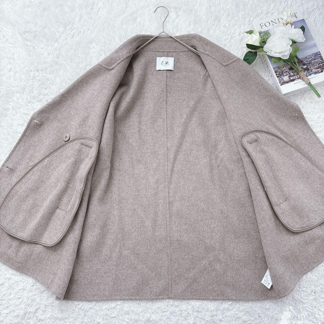 人気☆evernavy リバーピーコート ダブルブレスト エバーネイビー　M