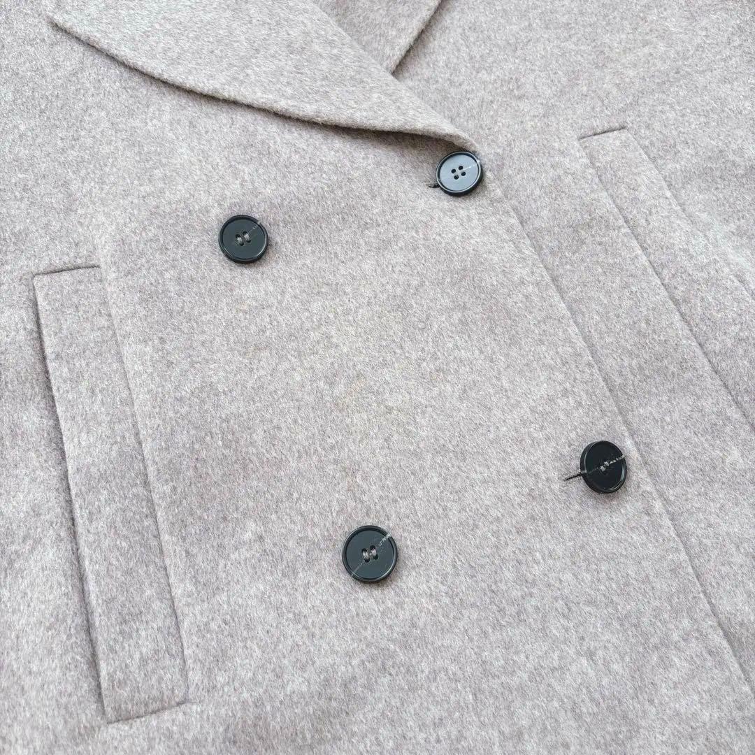 人気☆evernavy リバーピーコート ダブルブレスト エバーネイビー　M