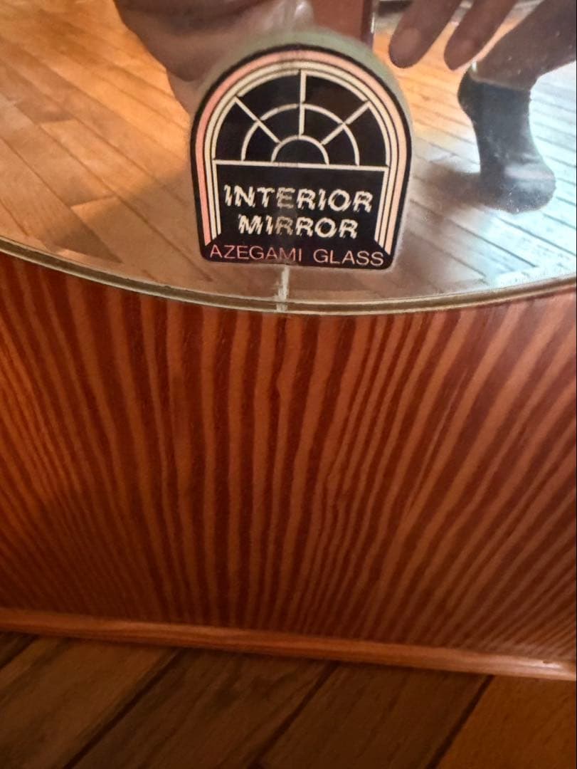 mikanスタンドミラー鏡　AZEGAMI GLASS インテリアミラ