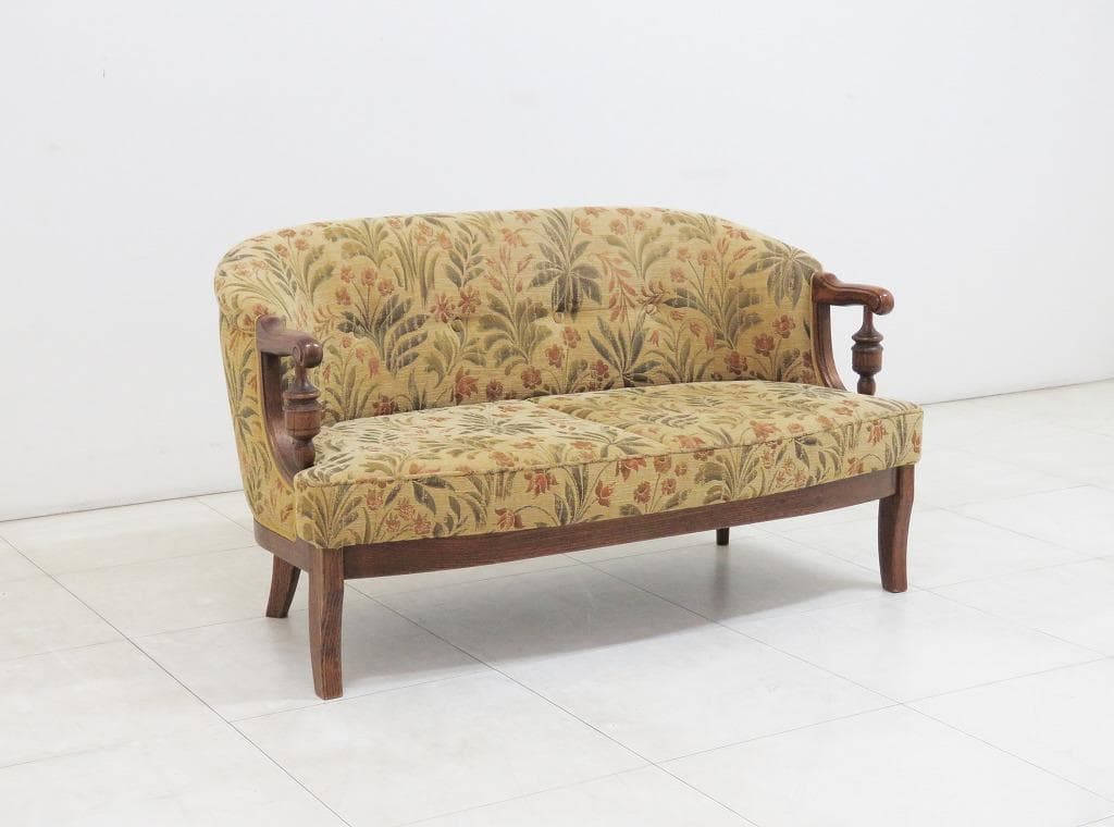 ★美品★■三越家具 ブルージュ■2人掛けソファ■オーク■日本製■カントリーハウス