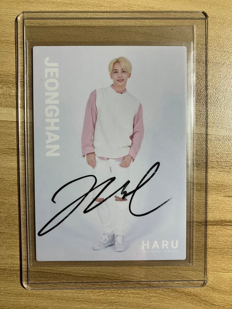 SEVENTEEN セブチ　ジョンハン　直筆サイン　トレカ　3枚セット