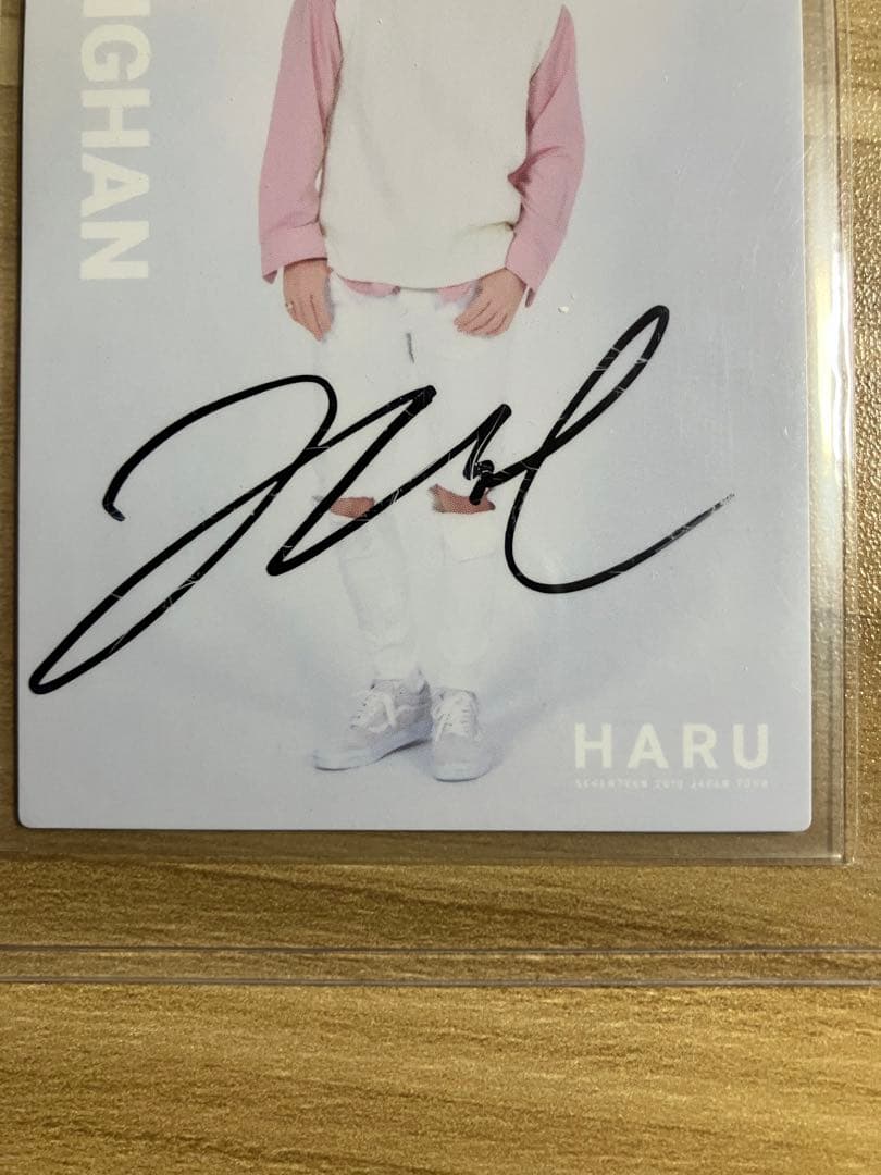 SEVENTEEN セブチ　ジョンハン　直筆サイン　トレカ　3枚セット