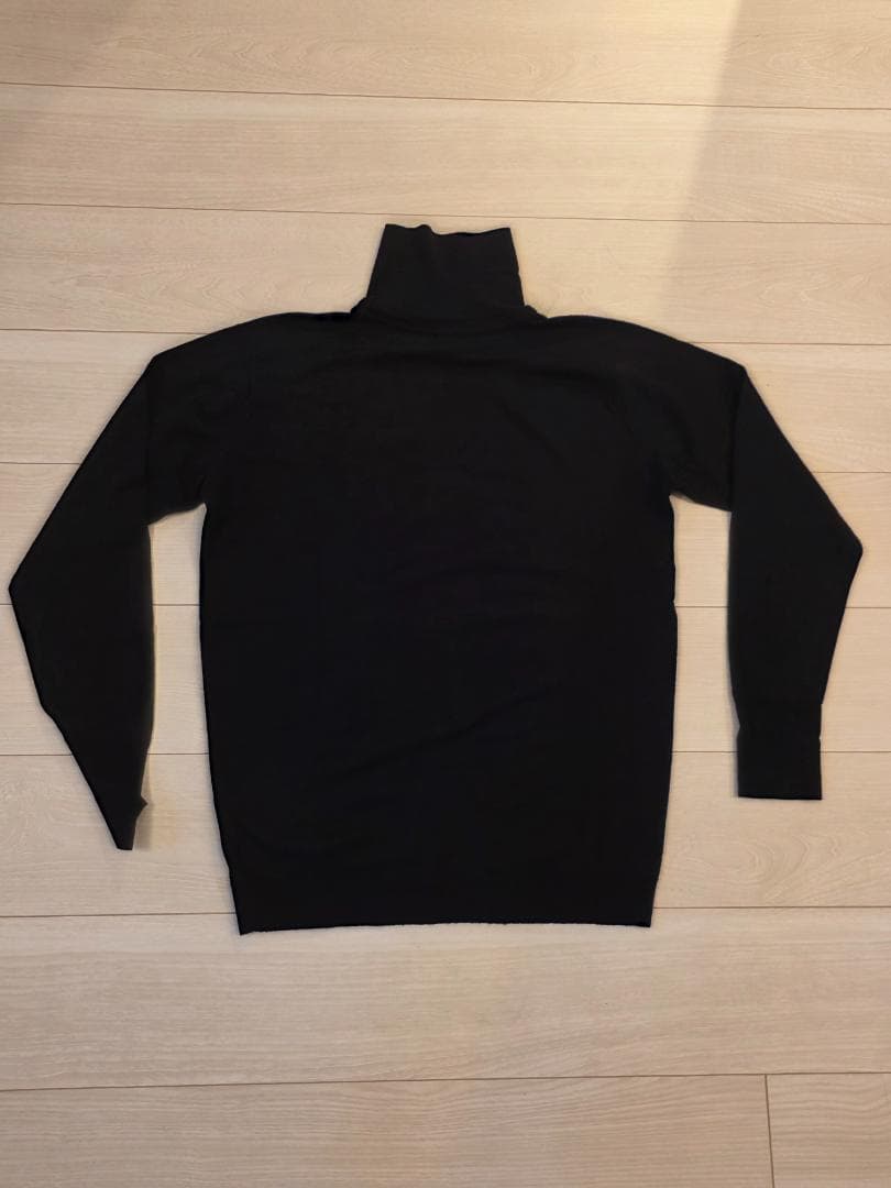 JOHN SMEDLEY ブラック タートルネック セーター M