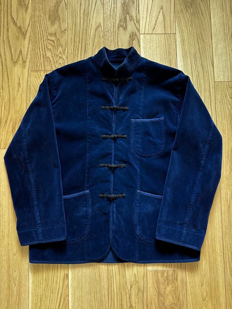 【PORTER CLASSIC】コーデュロイチャイナジャケット(NAVY)