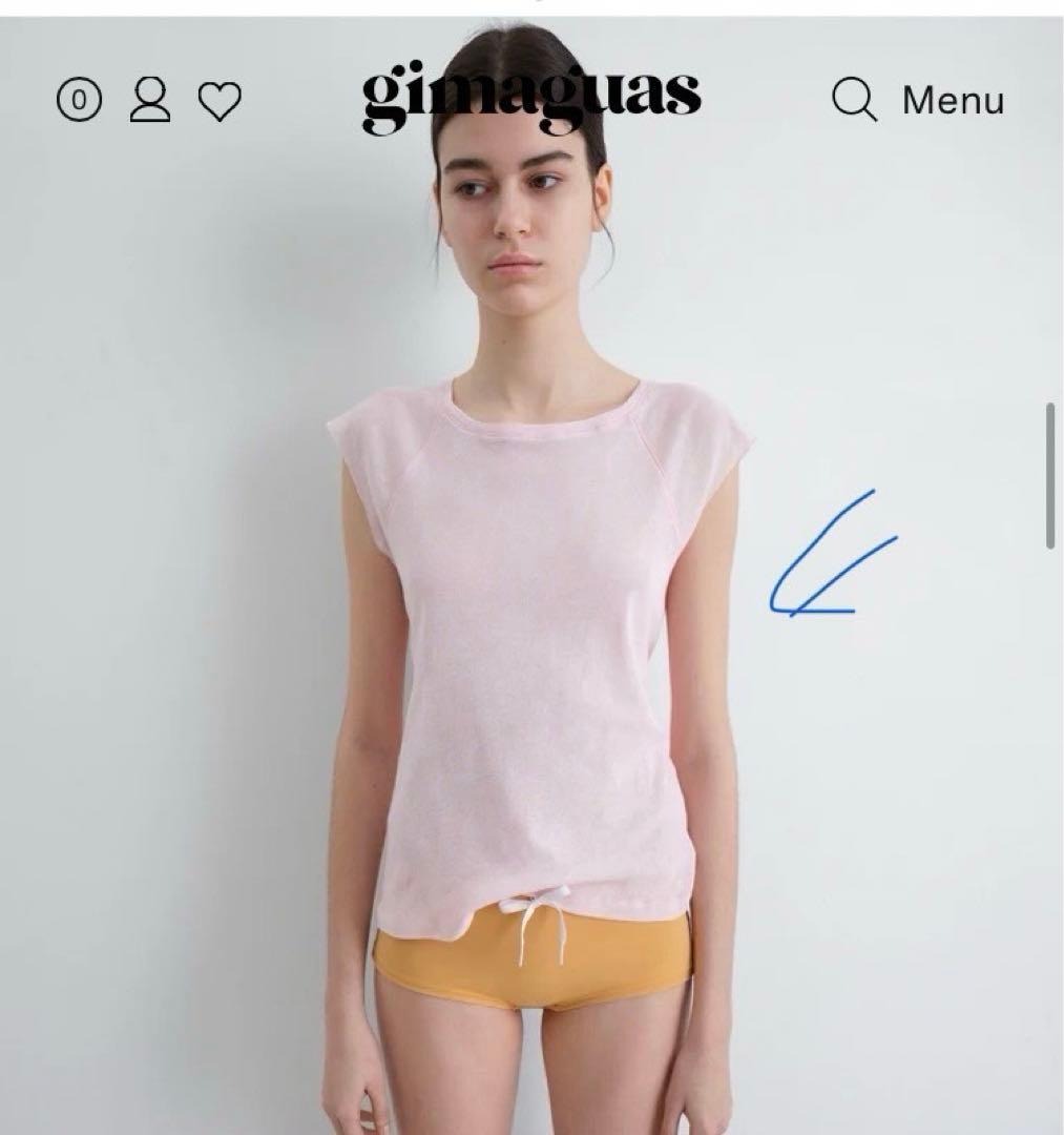 gimaguas ピンク 半袖Tシャツ